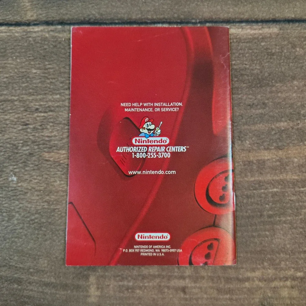 Nintendo Mario Party Instruction Booklet N64 One Size Yellow Fair Torn Pages